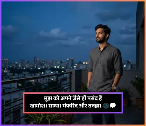 2 Line Khamoshi Shayari