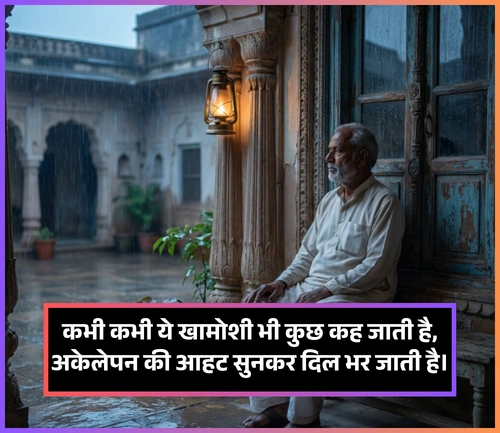 Khamoshi Akelapan Shayari in Hindi Khamoshi Akelapan Shayari in Hindi
