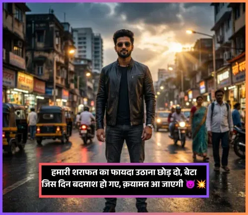 Badmashi Shayari in Hindi Badmashi Shayari in Hindi