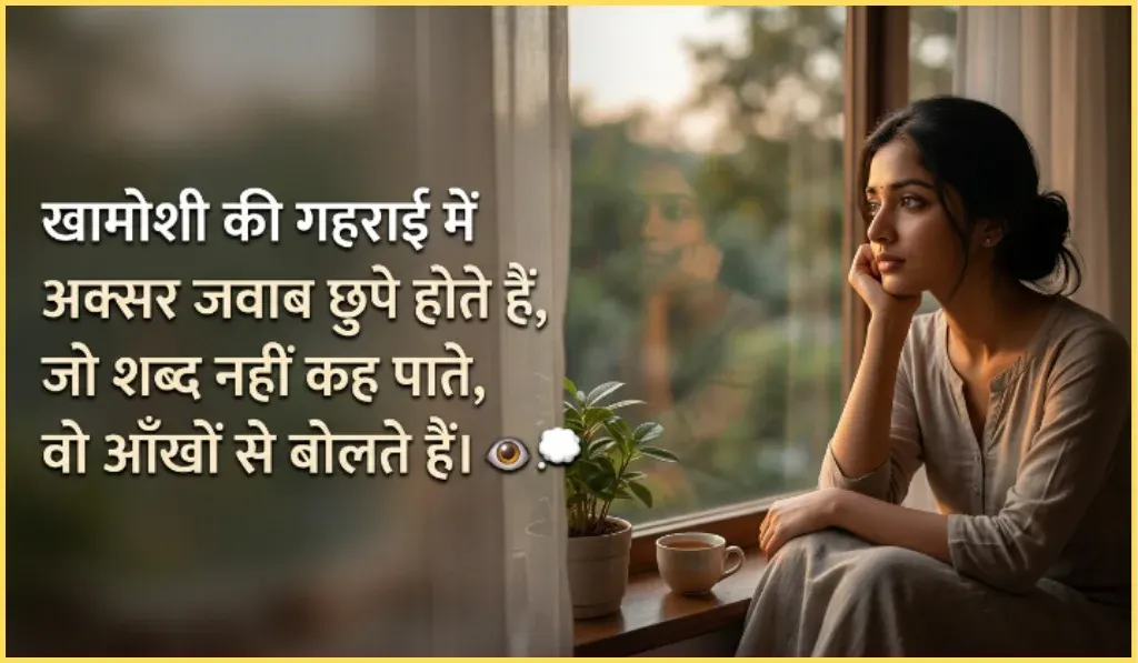 Khamoshi Shayari