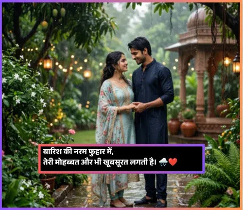 Thanda Mausam Halki Barish Shayari 